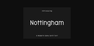 Nottingham Font Poster 1