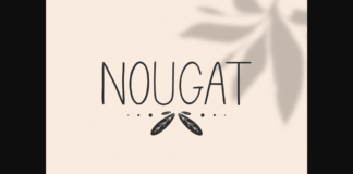 Nougat Font Poster 1