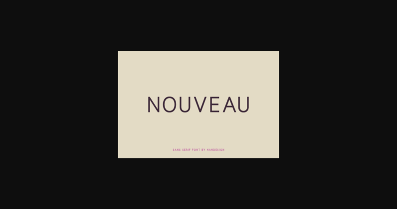 Nouveau Font Poster 3