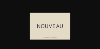 Nouveau Font Poster 1