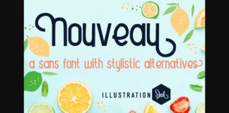 Nouveau Font Poster 1