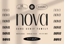 Nova Font Poster 1