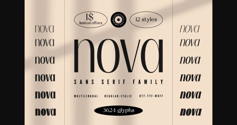 Nova Font Poster 1