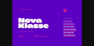 Nova Klasse Font Poster 1