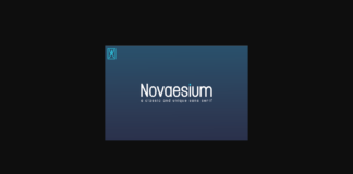 Novaesium Font Poster 1