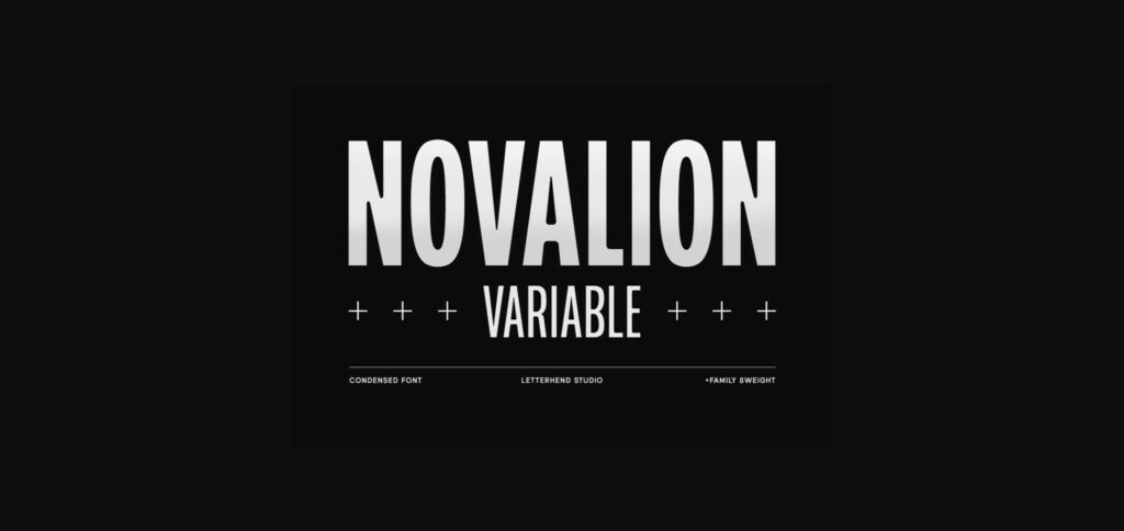 Novalion Font Poster 3