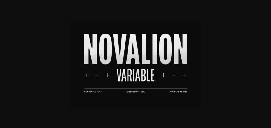 Novalion Font Poster 1