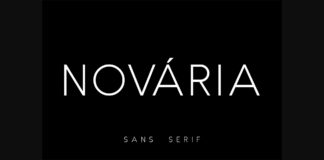 Novaria Font Poster 1