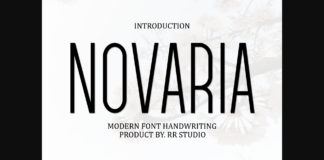 Novaria Font Poster 1