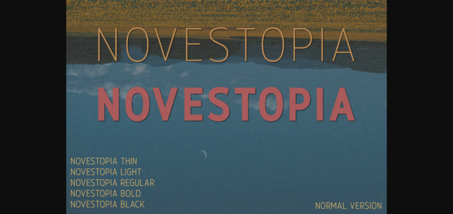 Novestopia Font Poster 3