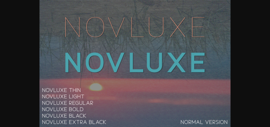 Novluxe Font Poster 3