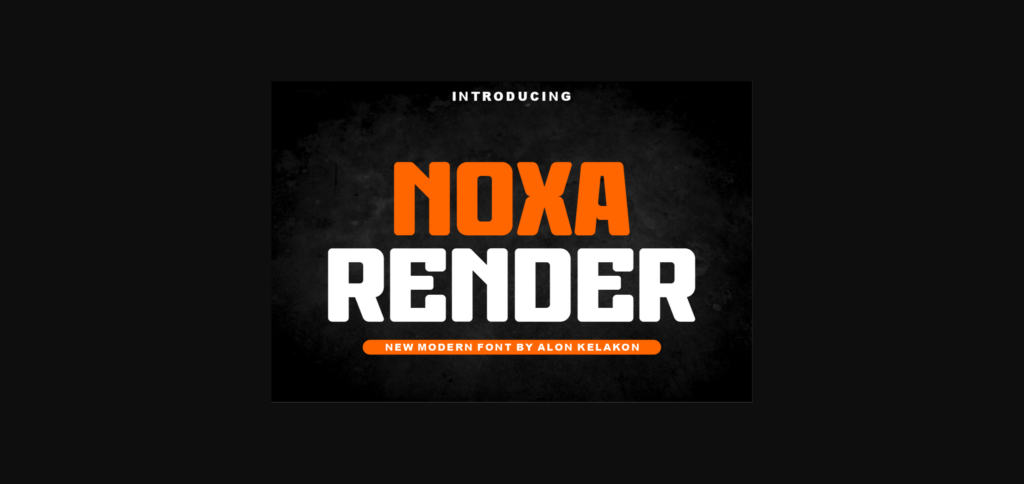 Noxa Render Font Poster 3