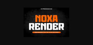 Noxa Render Font Poster 1