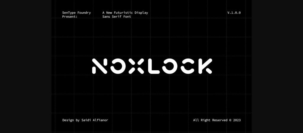 Noxlock Font Poster 3