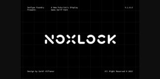 Noxlock Font Poster 1