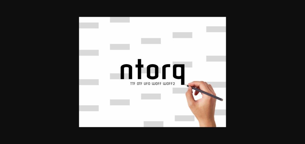 Ntorq Font Poster 3