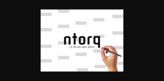 Ntorq Font Poster 1