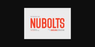 Nubolts Font Poster 1