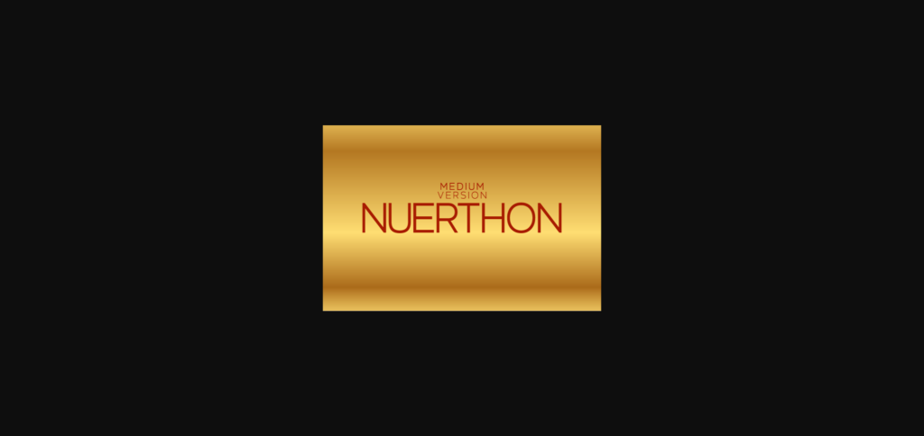 Nuerthon Medium Font Poster 3