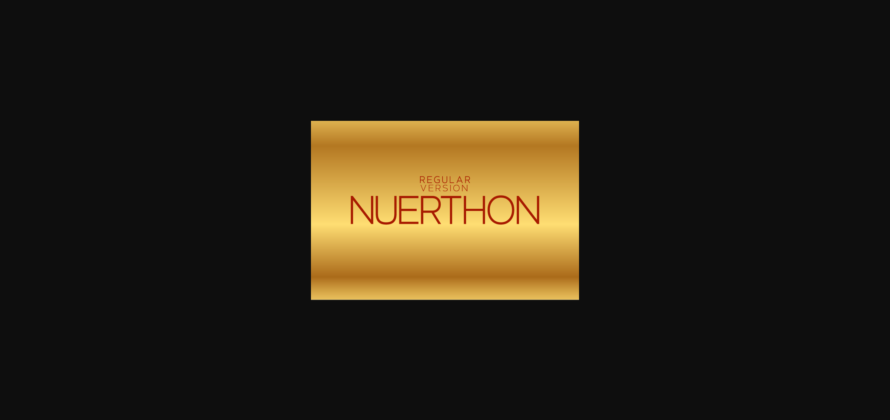 Nuerthon Regular Font Poster 1