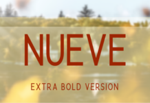 Nueve Extra Bold Font