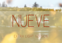 Nueve Extra Light Font