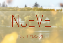 Nueve Light Font