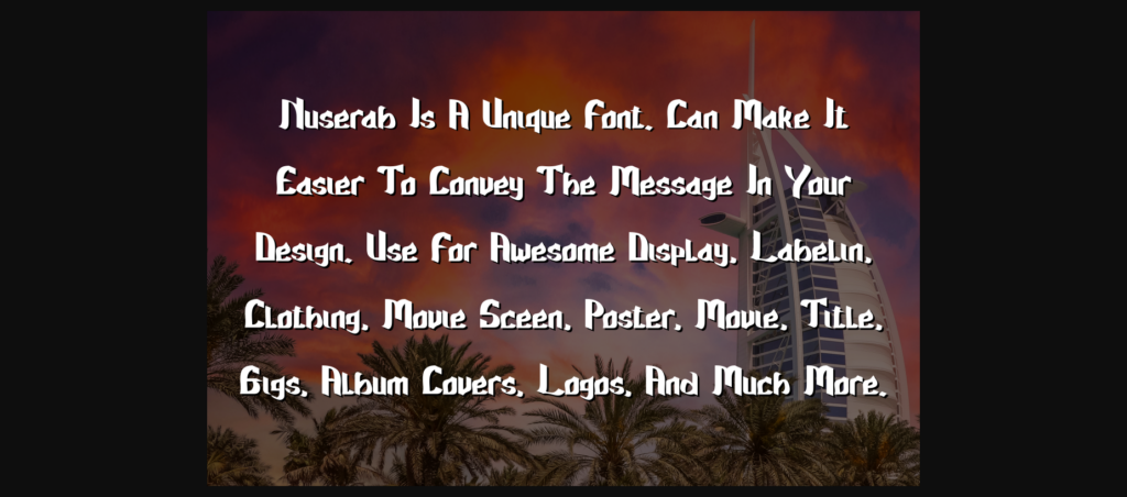 Nuserab Font Poster 2