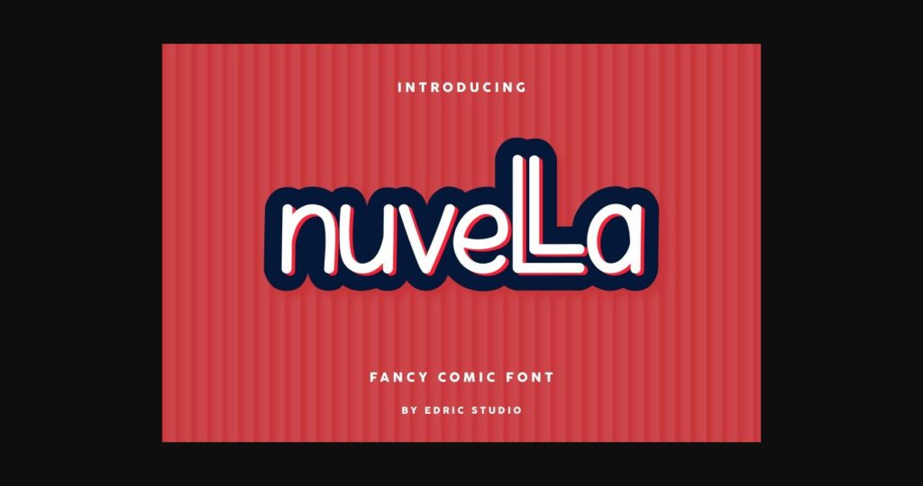 Nuvella Font Poster 3