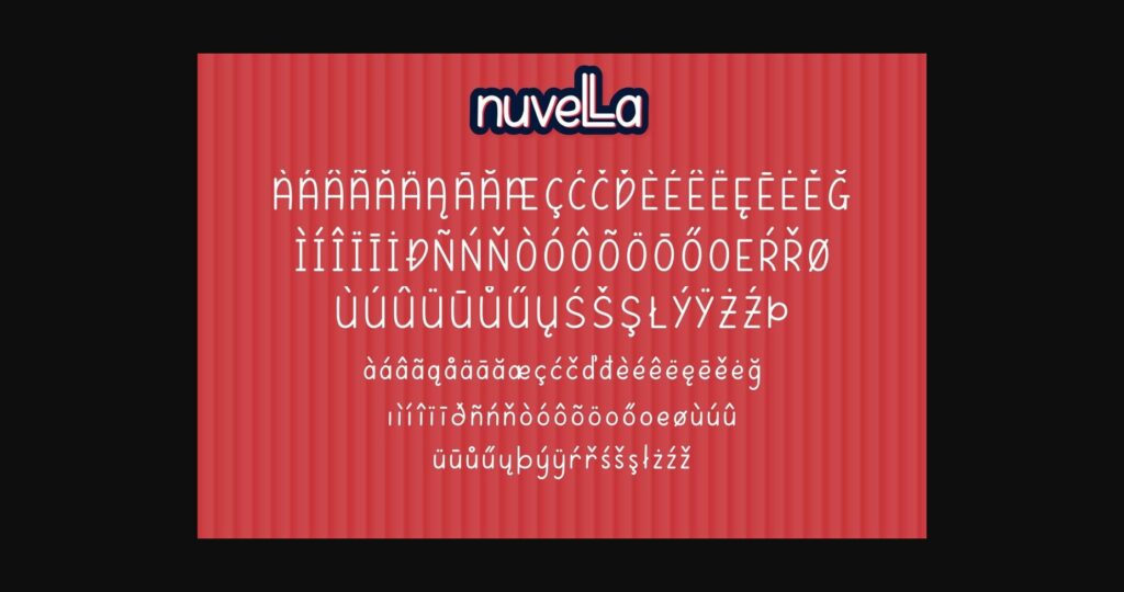 Nuvella Font Poster 8