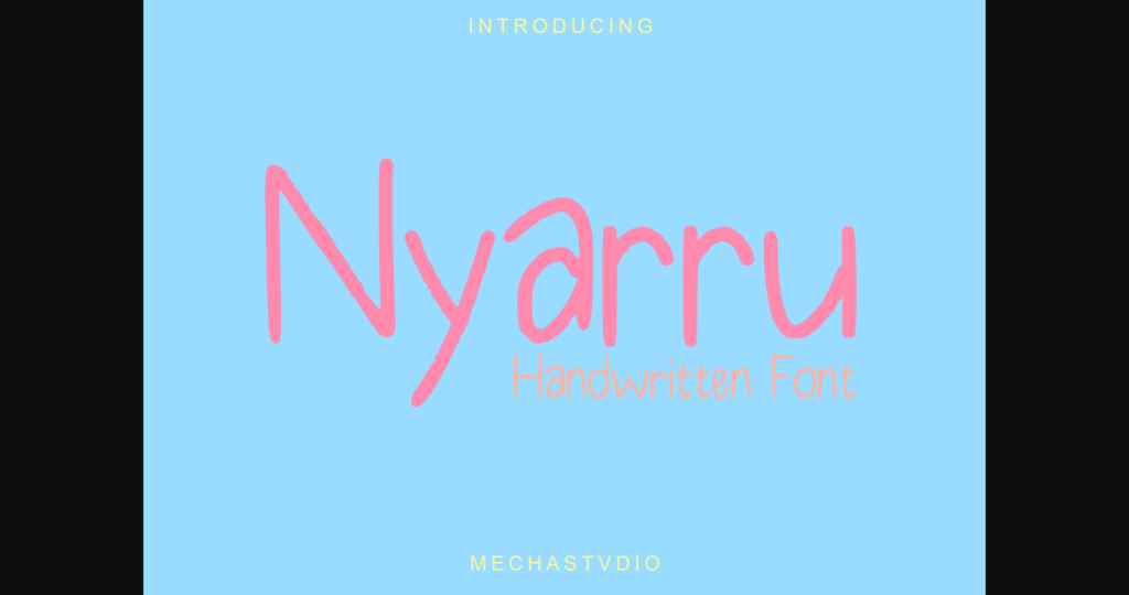 Nyarru Font Poster 3