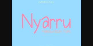 Nyarru Font Poster 1