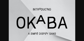 Okaba Font Poster 1