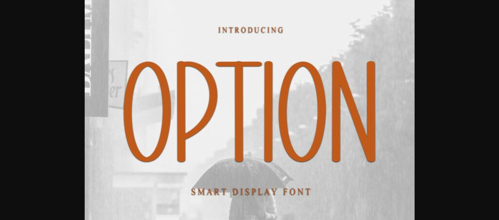 Option Font Poster 3