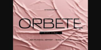 Orbete Font Poster 1