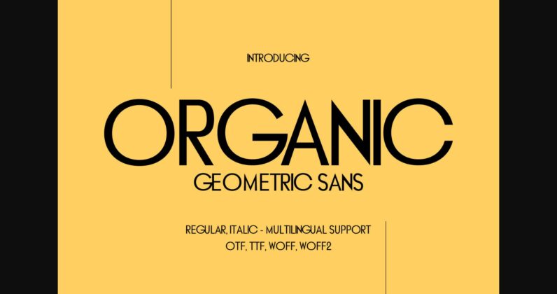 Organic Font Poster 3