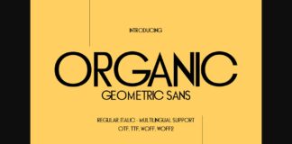 Organic Font Poster 1