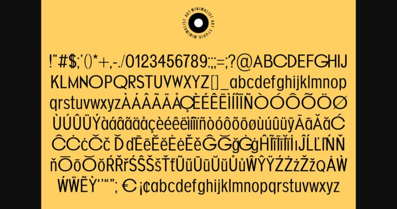 Organic Font Poster 11