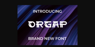 Orgap Font Poster 1