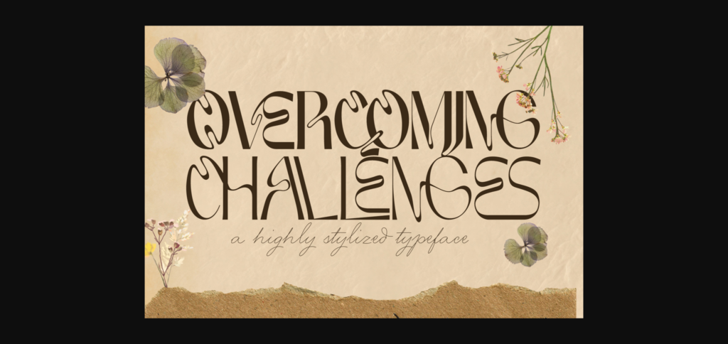 Overcoming Challenges Font Poster 3