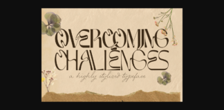 Overcoming Challenges Font Poster 1