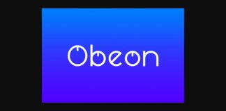 Obeon Font Poster 1