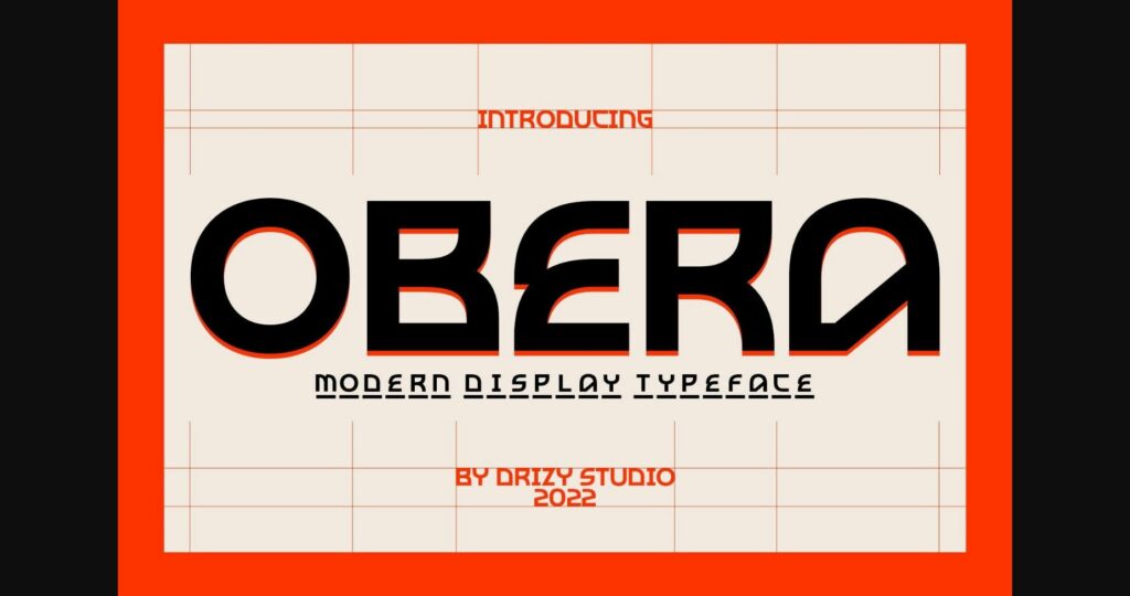 Obera Font Poster 3