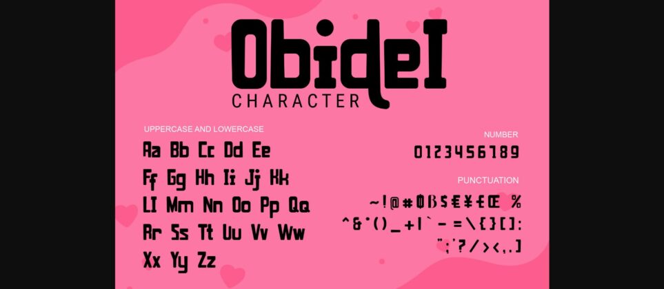 Obidel Font Poster 7