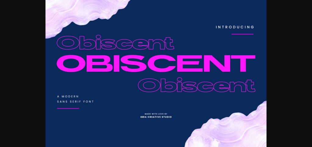 Obiscent Font Poster 1