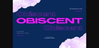 Obiscent Font Poster 1