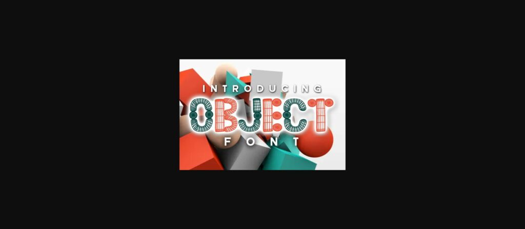 Object Font Poster 3