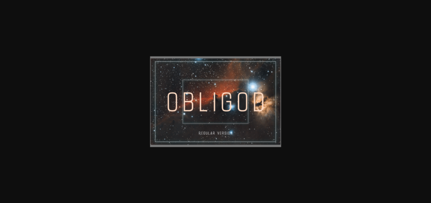 Obligod Font Poster 3