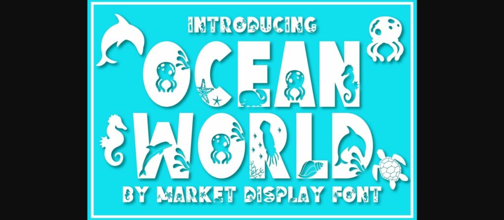 Ocean World Font Poster 3