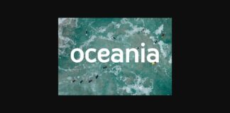 Oceania Font Poster 1